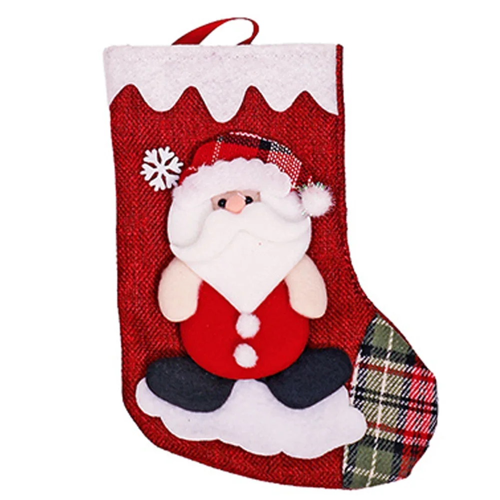 Christmas Stocking Hanging - 吊り下げストッキング 大きなサンタストッキング ホリデーのお祝い クリスマスツリー用のパーソナライズされたクリスマスデコレーション お祝いの装飾