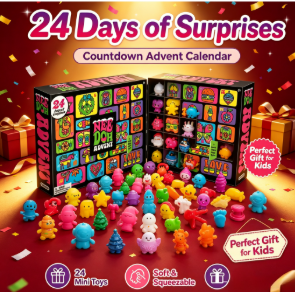 Advent Calendar Gift - 2026年 NeeDoh アドベントカレンダー ギフト 24日間 3D