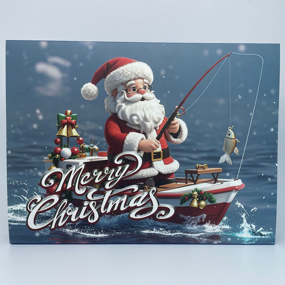 Advent Calendar Gift - クリスマス釣り道具ギフトボックス 24日間のクリスマスカウントダウンカレンダー アドベントカレンダー 釣り餌 釣り愛好家 大人男性