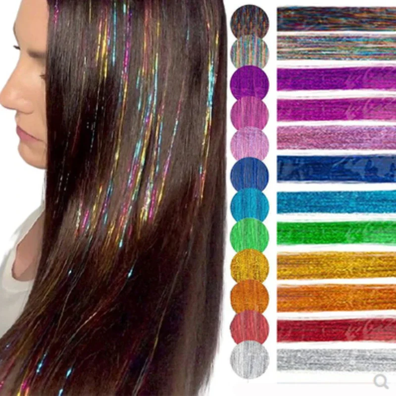 93 センチメートルスパークルヘア見掛け倒し虹色のストランド - Tinsel Garland Decoration のレビューと価格