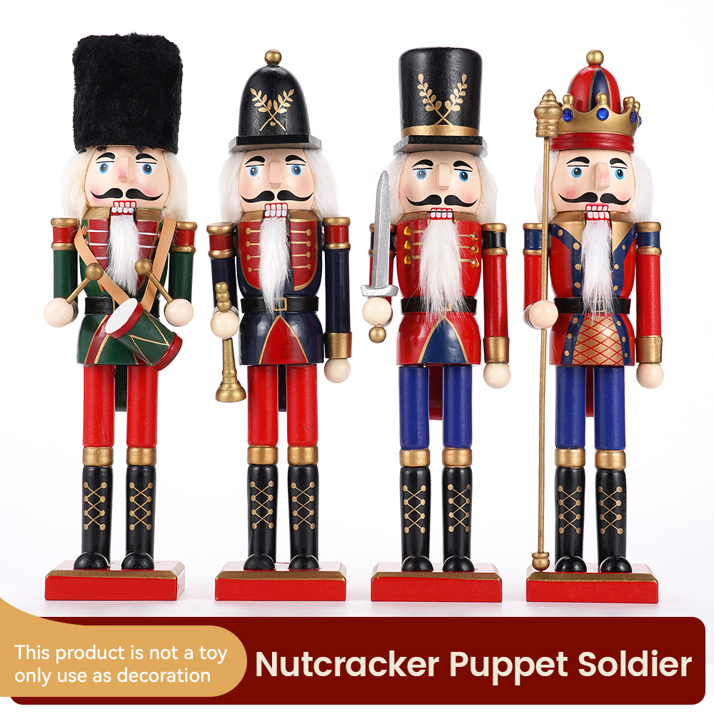 30 センチメートル木製くるみ割り人形飾り兵士フィギュア手作 - Nutcracker Figurine のレビューと価格