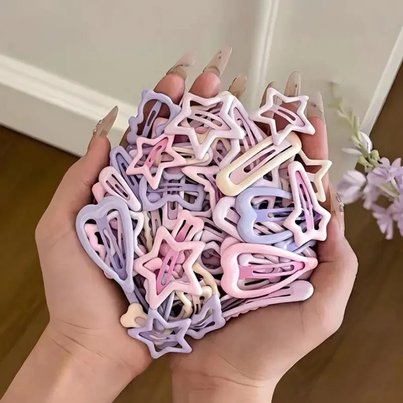 ライトピンクのハート型とリボン型のヘアクリップの混合パック3 - Ribbon Bow Gift のレビューと価格