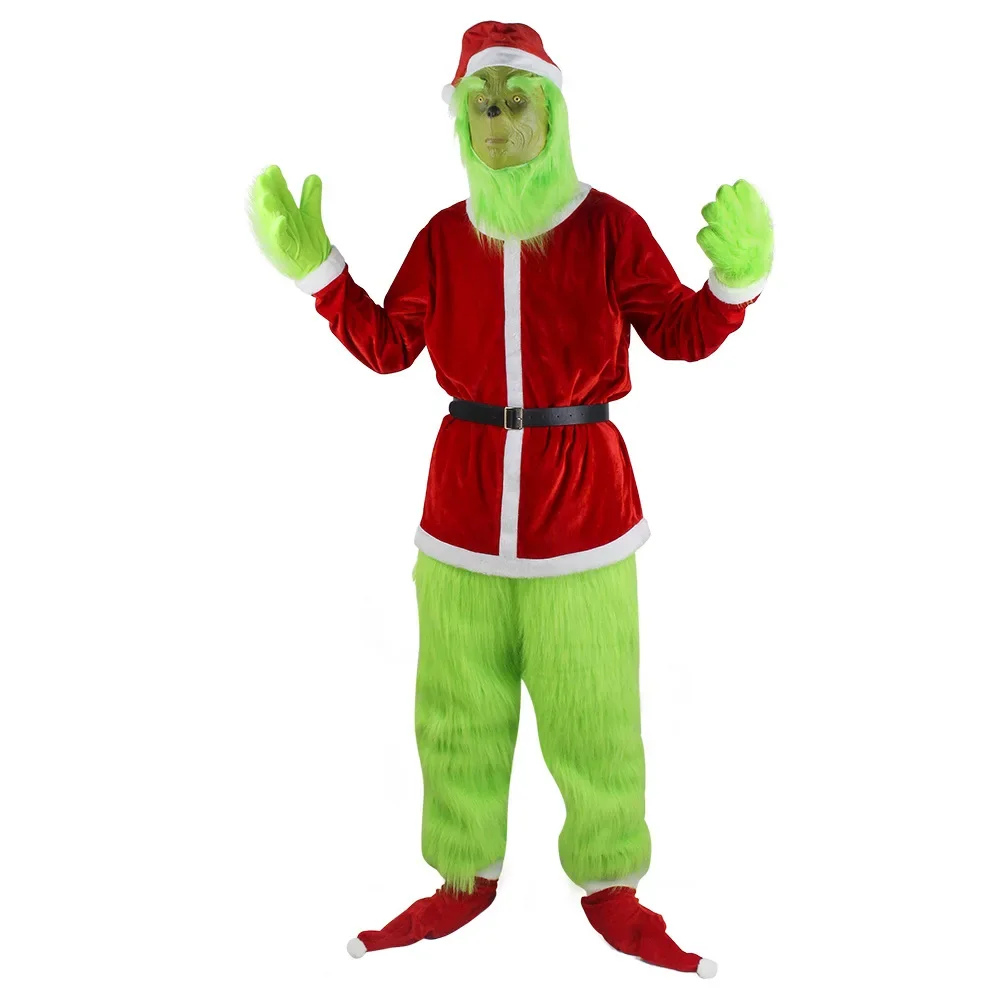 2026コスプレ衣装グリーン泥棒ぬいぐるみマスクパンツ手袋赤 - Santa Hat Plush のレビューと価格