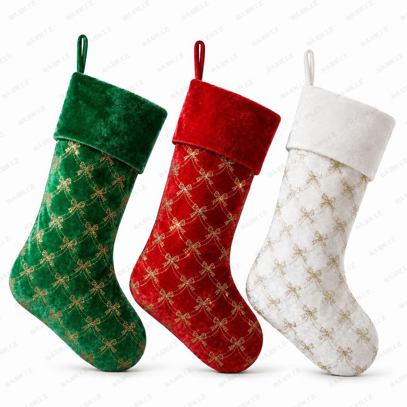 新しいクリスマスストッキングオーナメント、クリスマスツリー吊 - Christmas Stocking Hanging のレビューと価格