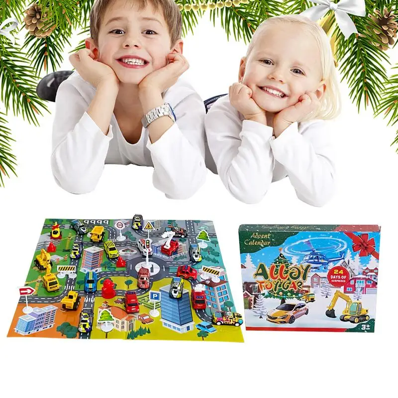 24個入り 車のおもちゃセット クリスマスアドベントカレンダ - Advent Calendar Gift のレビューと価格