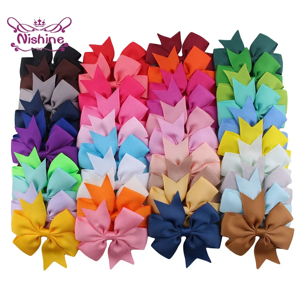 女の子用クリップ付きグログランリボン,ヘアアクセサリー,子供 - Ribbon Bow Gift のレビューと価格