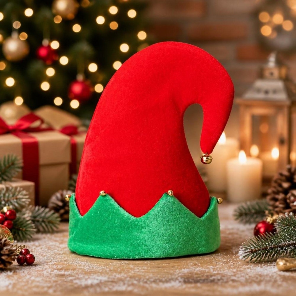 クリエイティブな柔らかいぬいぐるみクリスマスハット、ツリー、 - Santa Hat Plush のレビューと価格