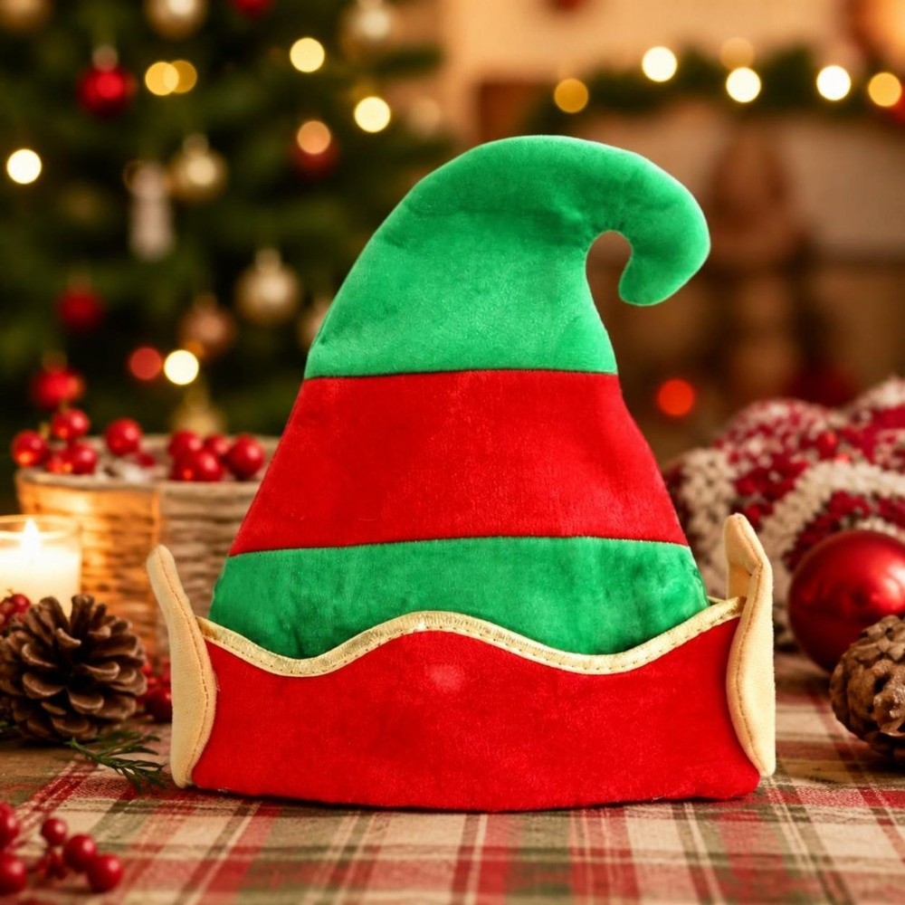 クリエイティブな柔らかいぬいぐるみクリスマスハット、ツリー、 - Santa Hat Plush のレビューと価格